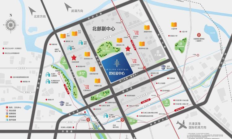 碧桂园中心天宸交通图