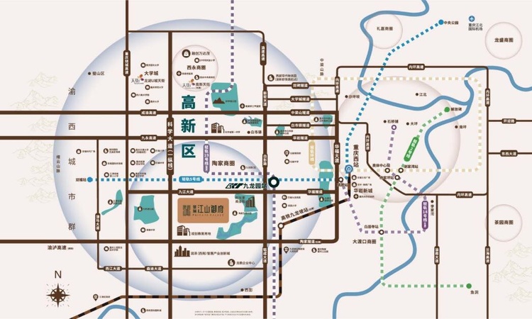 景瑞·江山御府交通图