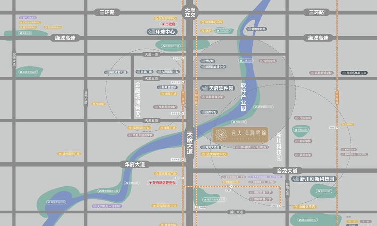 远大海湾云锦交通图