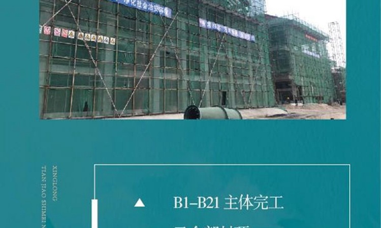 天骄石梅壹号施工进度图