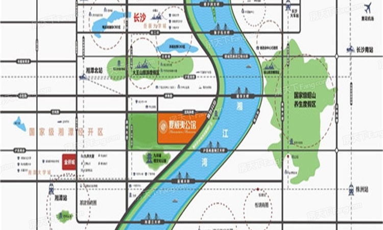 金侨·印象湘江交通图