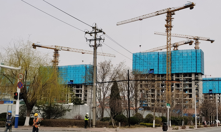 中绿蔚蓝湾施工进度图