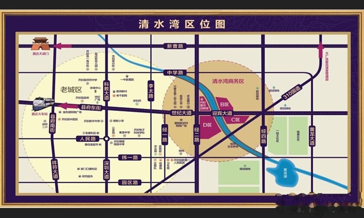 晋开清水湾交通图