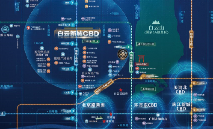天健云山府交通图
