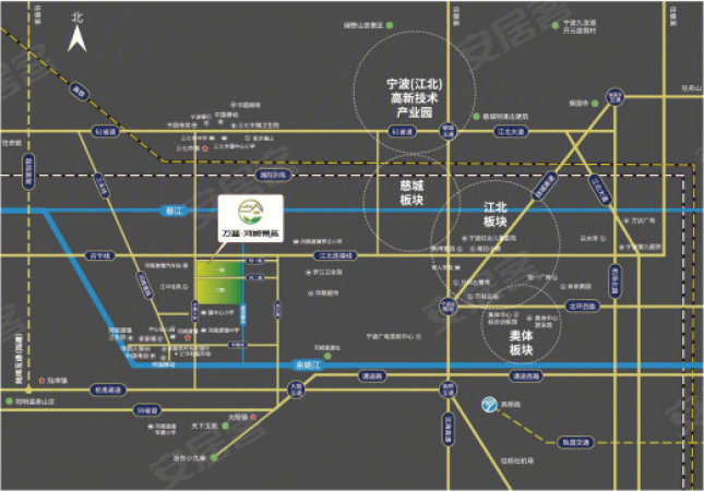 河姆景苑二期交通图