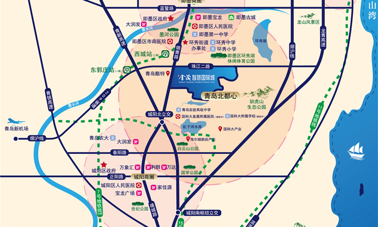 金茂智慧国际城交通图