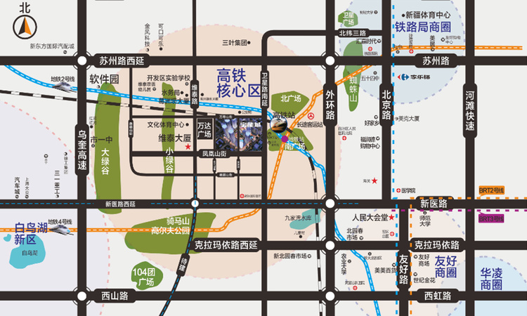 宝能城交通图