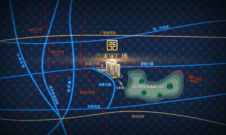 合锦嘉泓天宇广场交通图