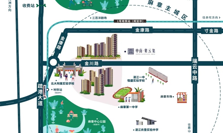 中南·紫云集交通图