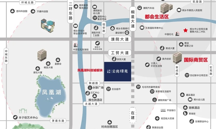 上坤紫金云尚璟苑交通图