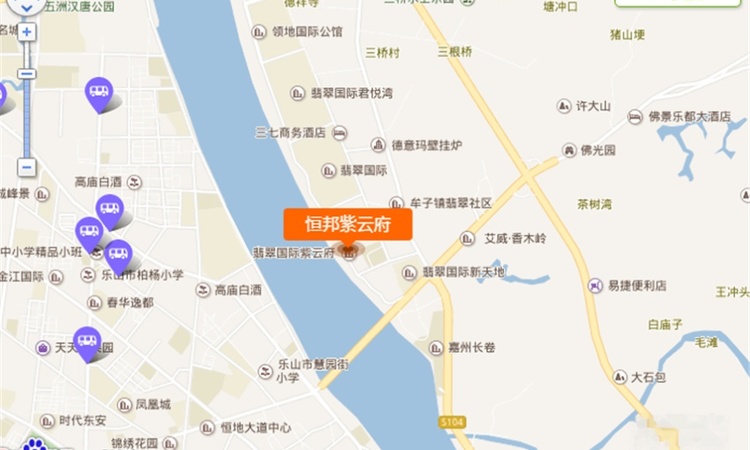 恒邦·紫云府交通图