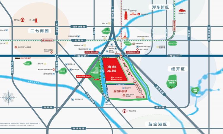 商都阜园交通图