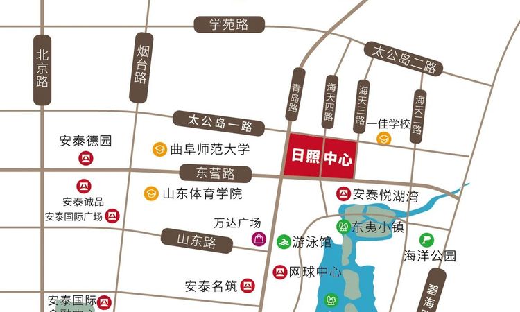 日照中心交通图