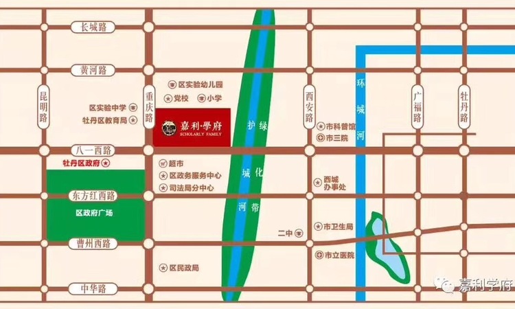 嘉利学府交通图