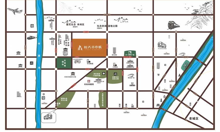 安康恒大未来城交通图