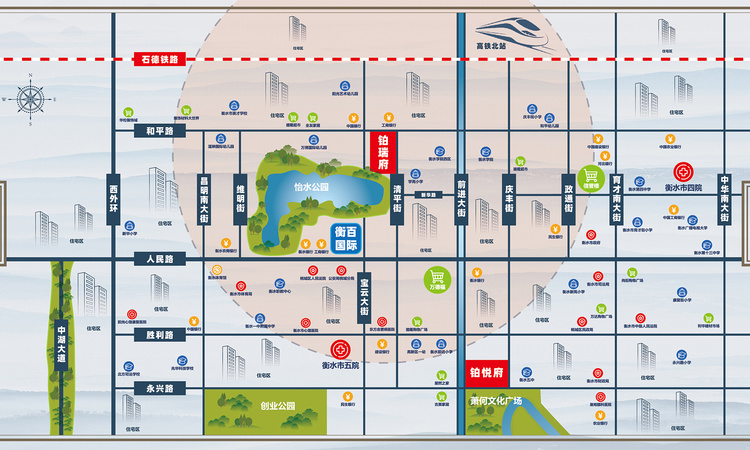 泰达·铂瑞府交通图
