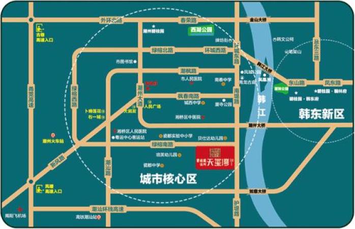 碧桂园伍洲·天玺湾交通图