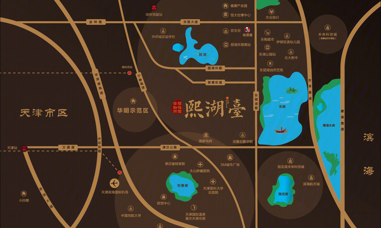 金融街碧桂园熙湖臺交通图