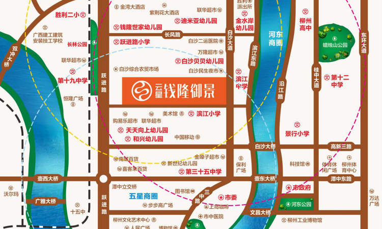 云星钱隆御景交通图