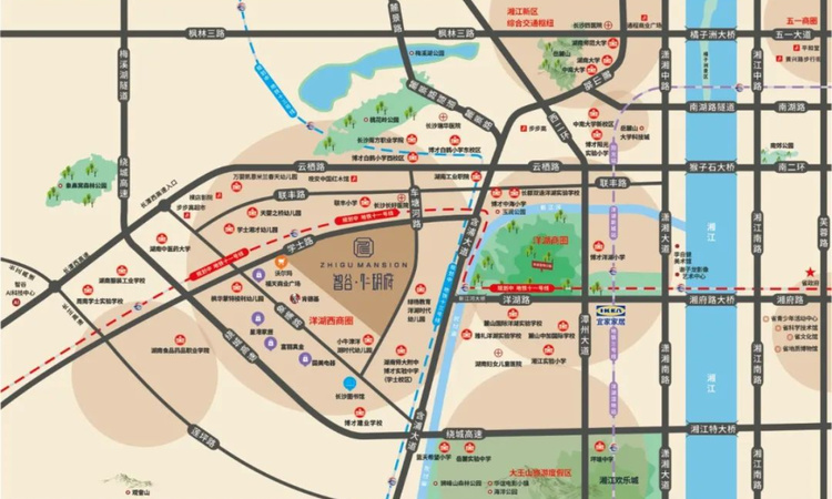 智谷·仁玥府交通图