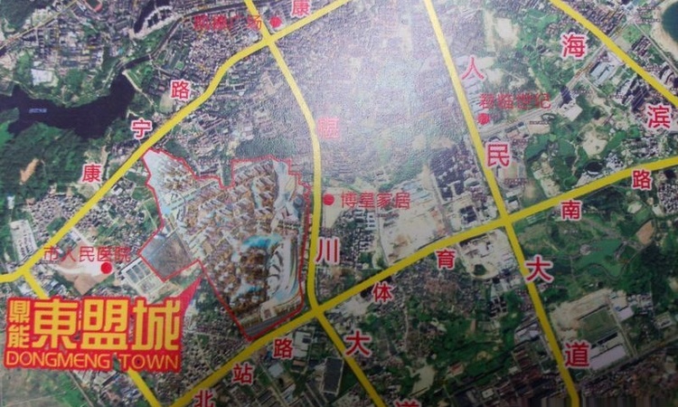 鼎能东盟城交通图