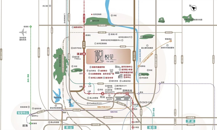 宏发悦见誉府交通图