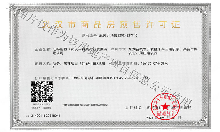 伟鹏·硅谷小镇楼盘证照