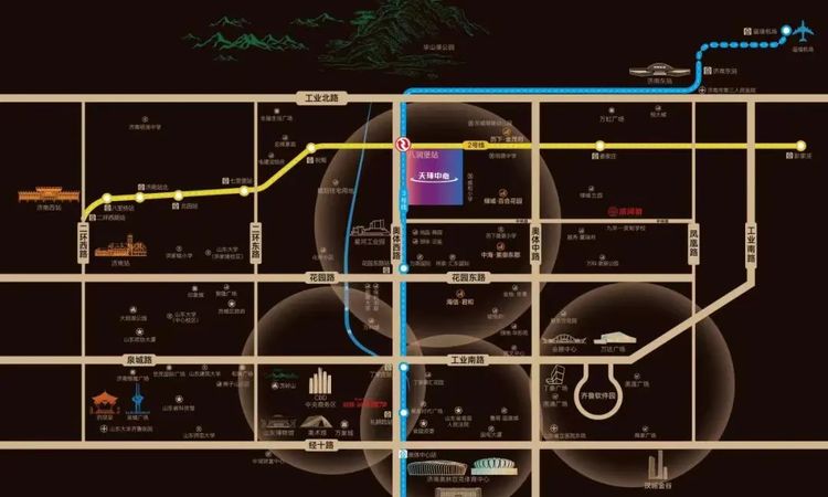 天环中心交通图