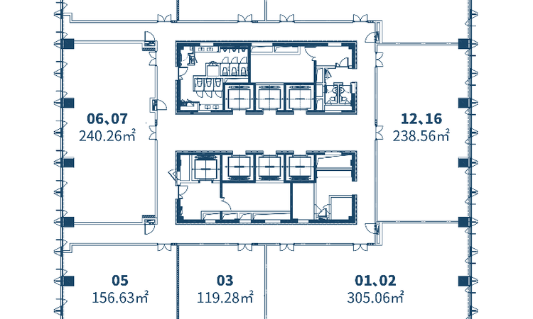 海威中心（二期）楼层平面图
