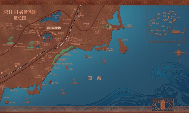 碧桂园兴隆湖畔交通图