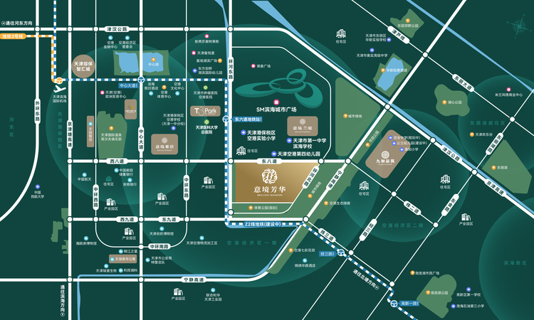 天保意境芳华交通图