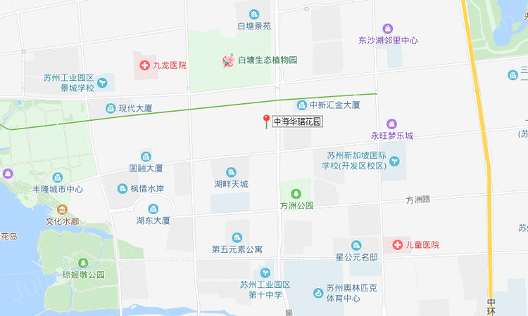 中海上华琚交通图