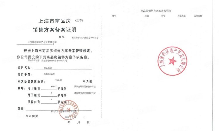 远香湖岸楼盘证照