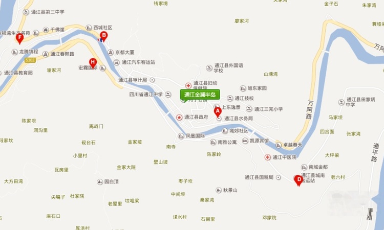 通江金澜半岛实景图