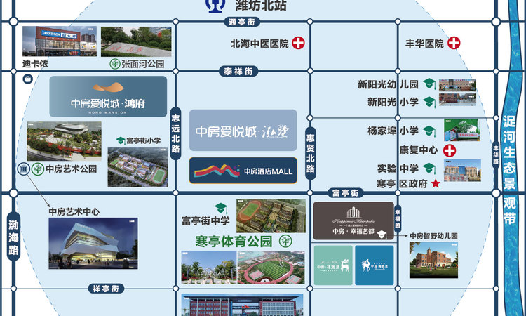 中房酒店MALL交通图