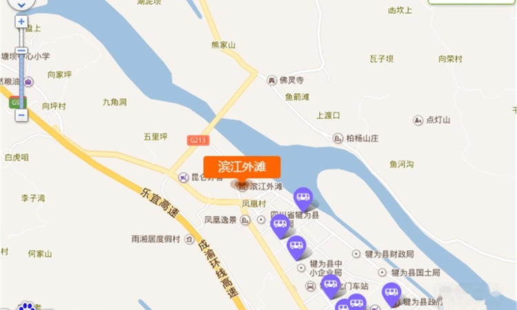 滨江外滩交通图