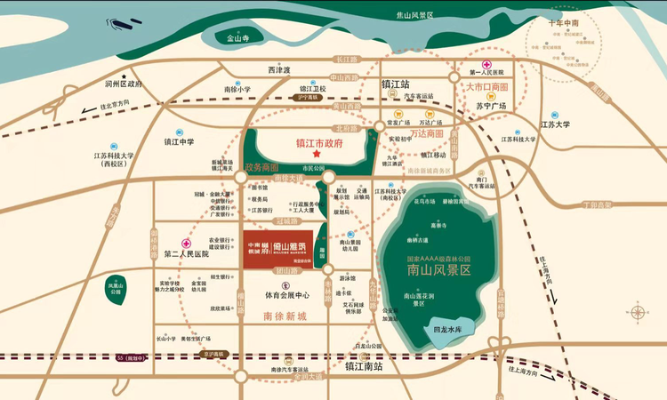 中南银城·倚山雅筑交通图