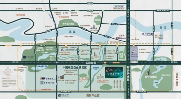 合景叠翠峰交通图