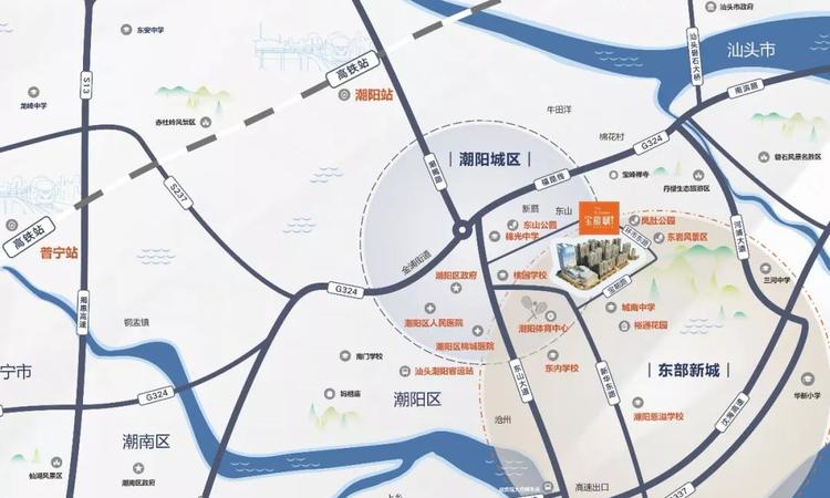 潮阳宝能城周边配套图