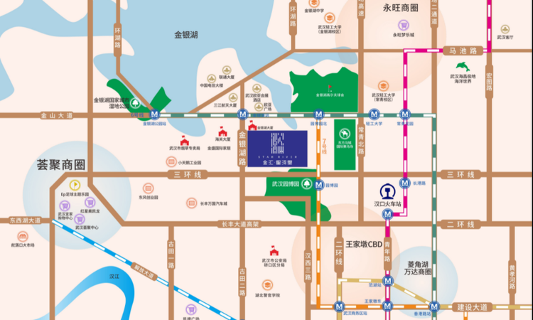 金汇星河里交通图