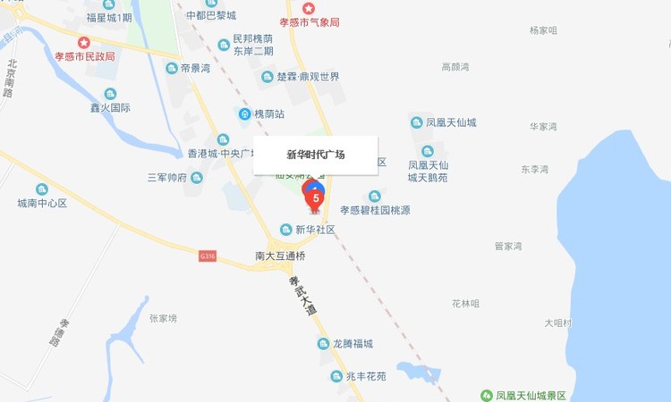 新华时代广场二期交通图