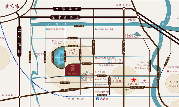 京能雍清丽苑交通图