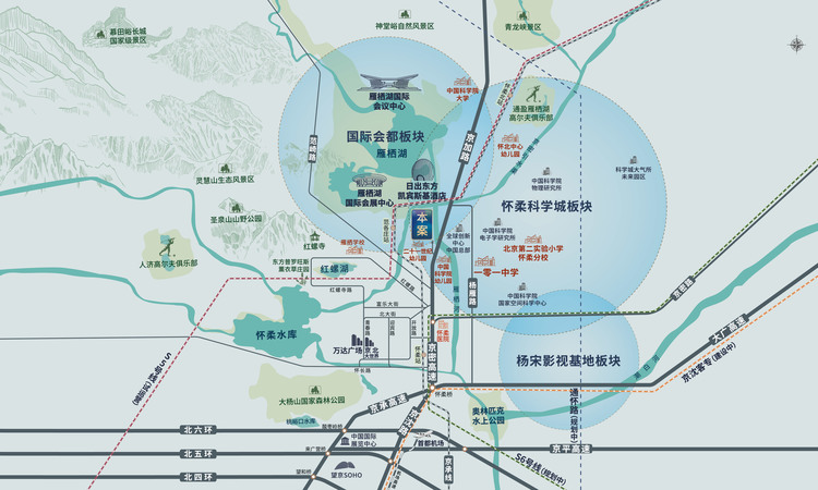 北科建·水岸雁栖交通图