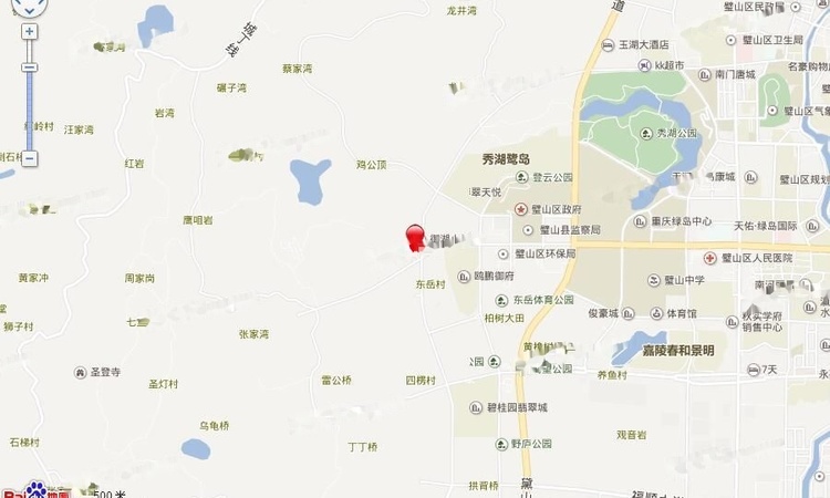 中建湖山印象交通图