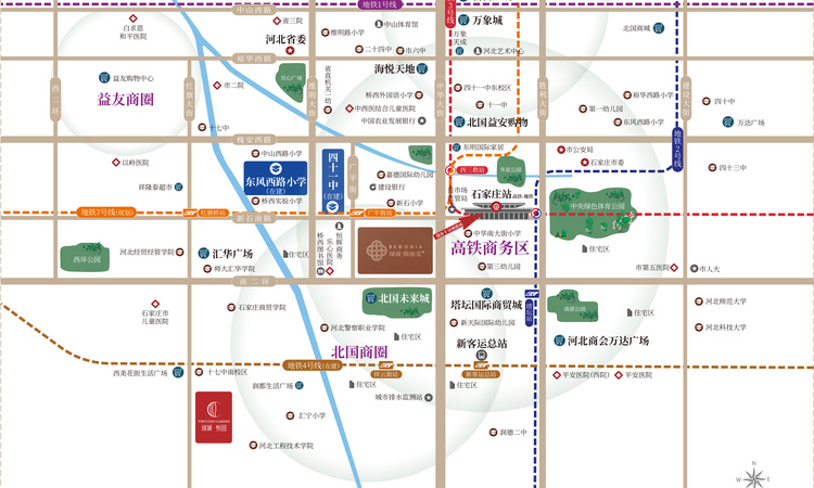 绿城·锦海棠交通图