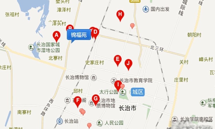 锦福苑周边配套图