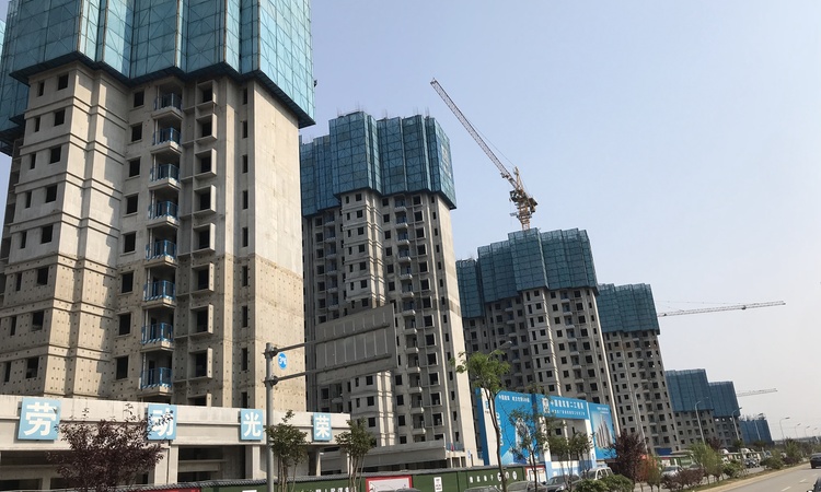 伊景园滨河苑施工进度图