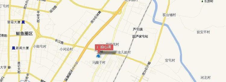 泊心湾交通图
