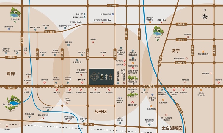 英才苑二期交通图