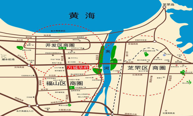 万城华府交通图